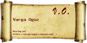 Varga Oguz névjegykártya